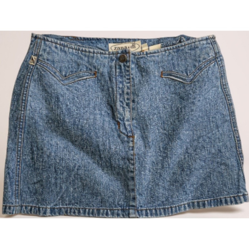 Vintage ZANA DI Denim Jean Mini Skirt Size 9/10‎ Retro